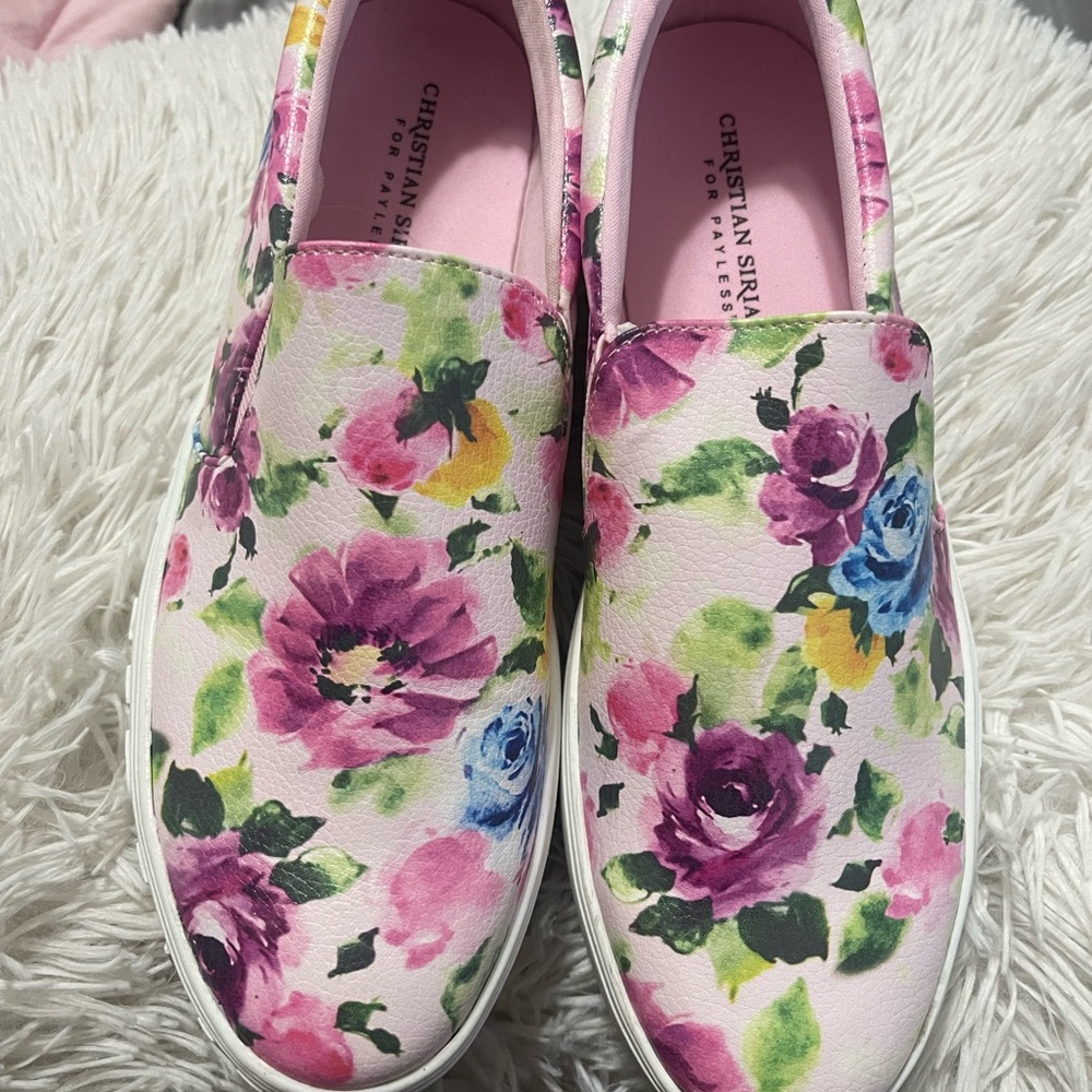 Christian Siriano Floral Slip-On Women's Shoes